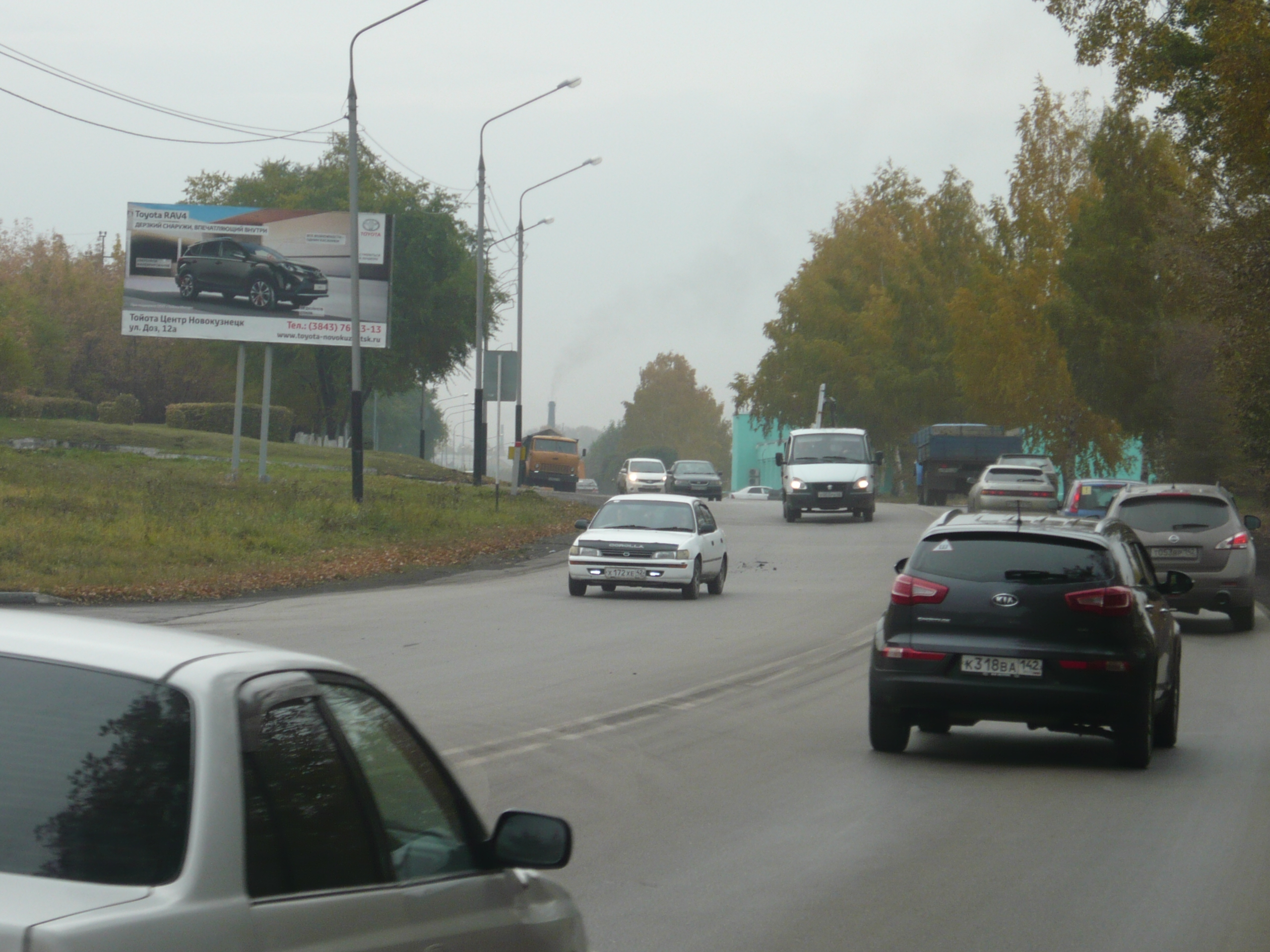 Щит 3х6 в г. Киселевск | автодорога Центр города - Красный камень, подъем  на Березовую рощу, ст.В | ООО 