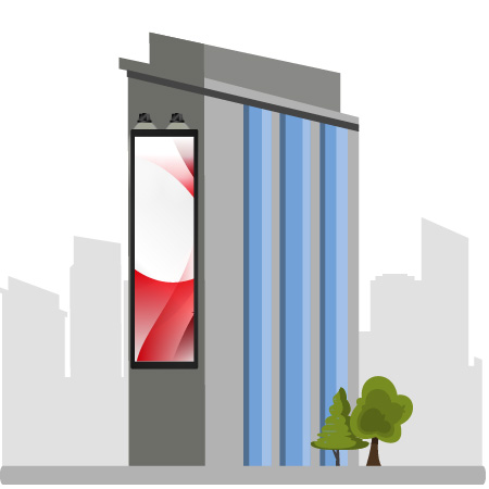 Реклама на брандмауэрах по всей России