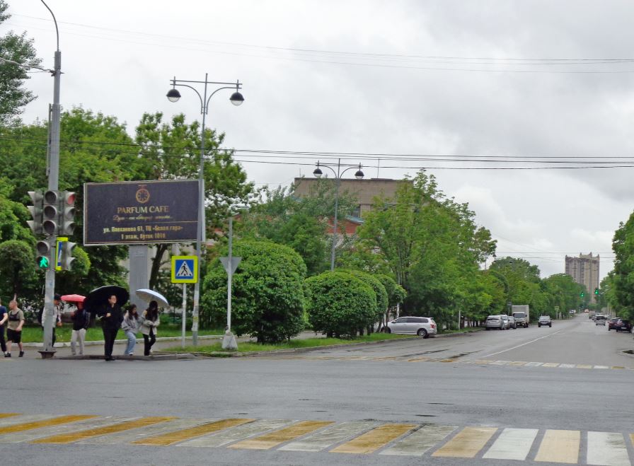 Размещение рекламы "PARFUM CAFE" на видеоэкране в г. Уссурийск