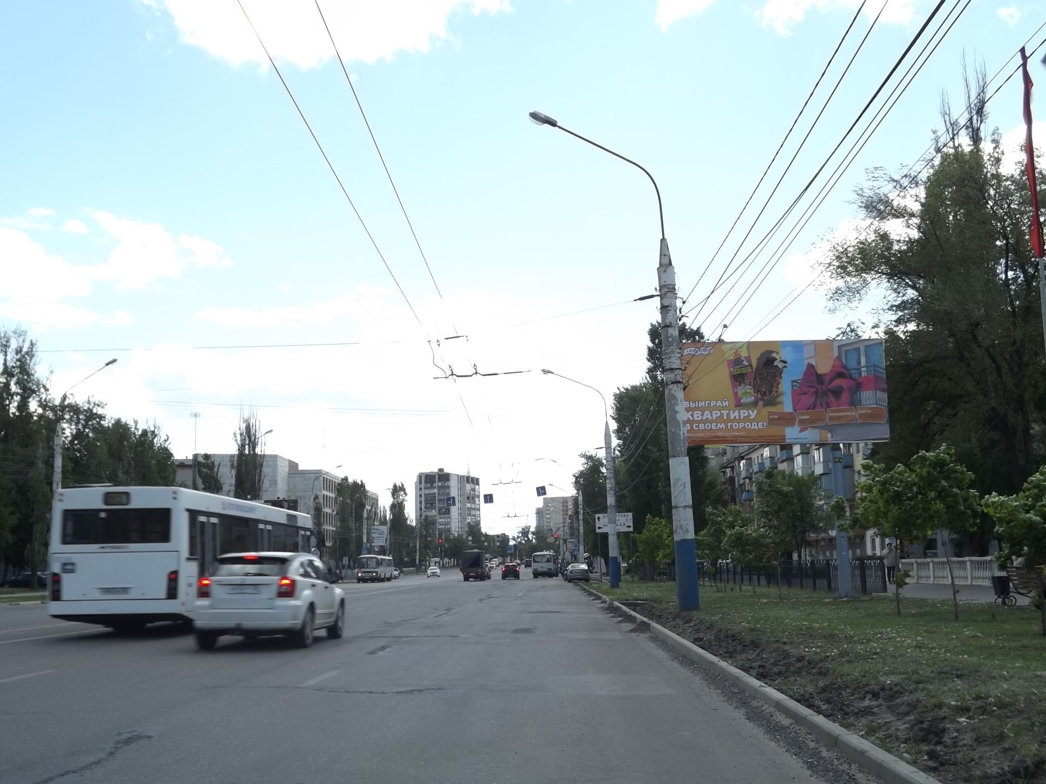 Размещение рекламы нашего клиента "Липецкое мороженое" на щитах 3х6 в городе Воронеж