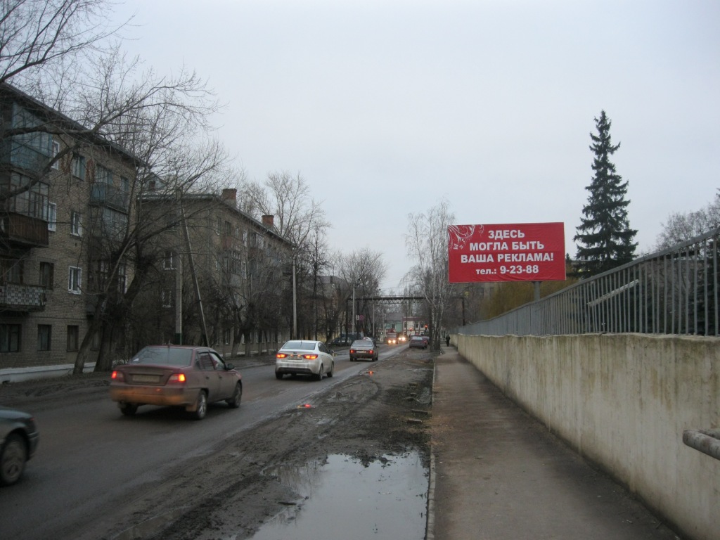 Щит 3х6 в г. Мичуринск | ул. Жуковского А (рядом находиться Завод Прогресс,  рынок , Магазин Любимые продукты | ООО 