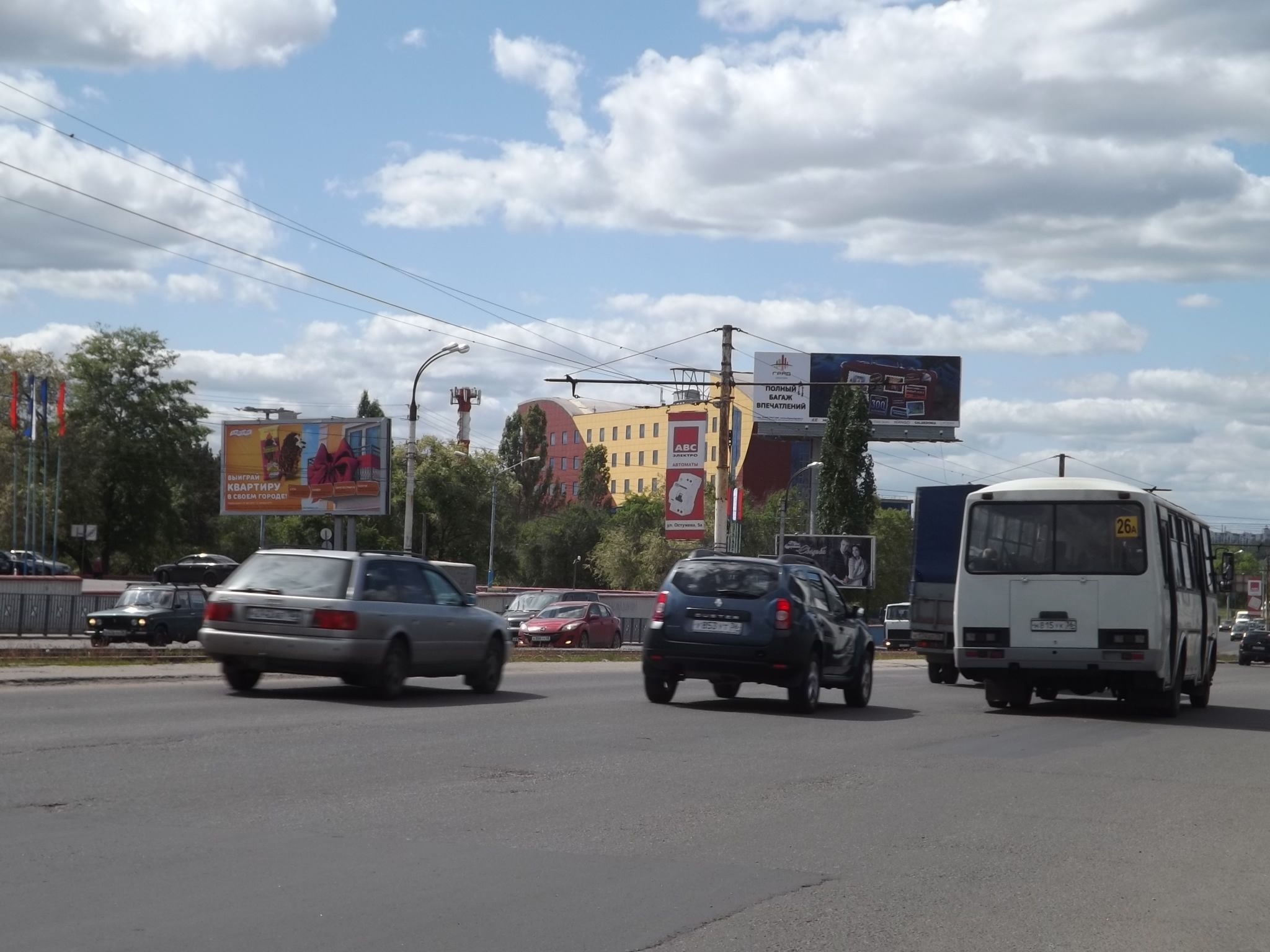 Размещение рекламы нашего клиента "Липецкое мороженое" на щитах 3х6 в городе Воронеж