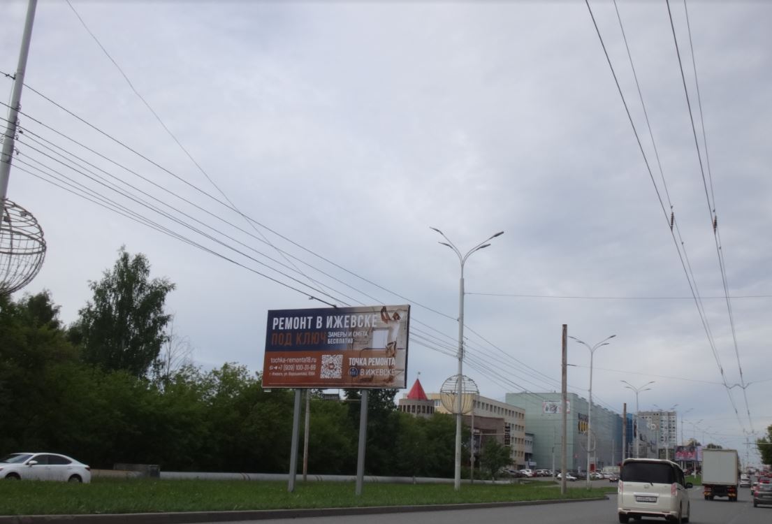 Размещение рекламы компании «ООО Строй Технологии» на щитах 3х6 в городе Ижевск