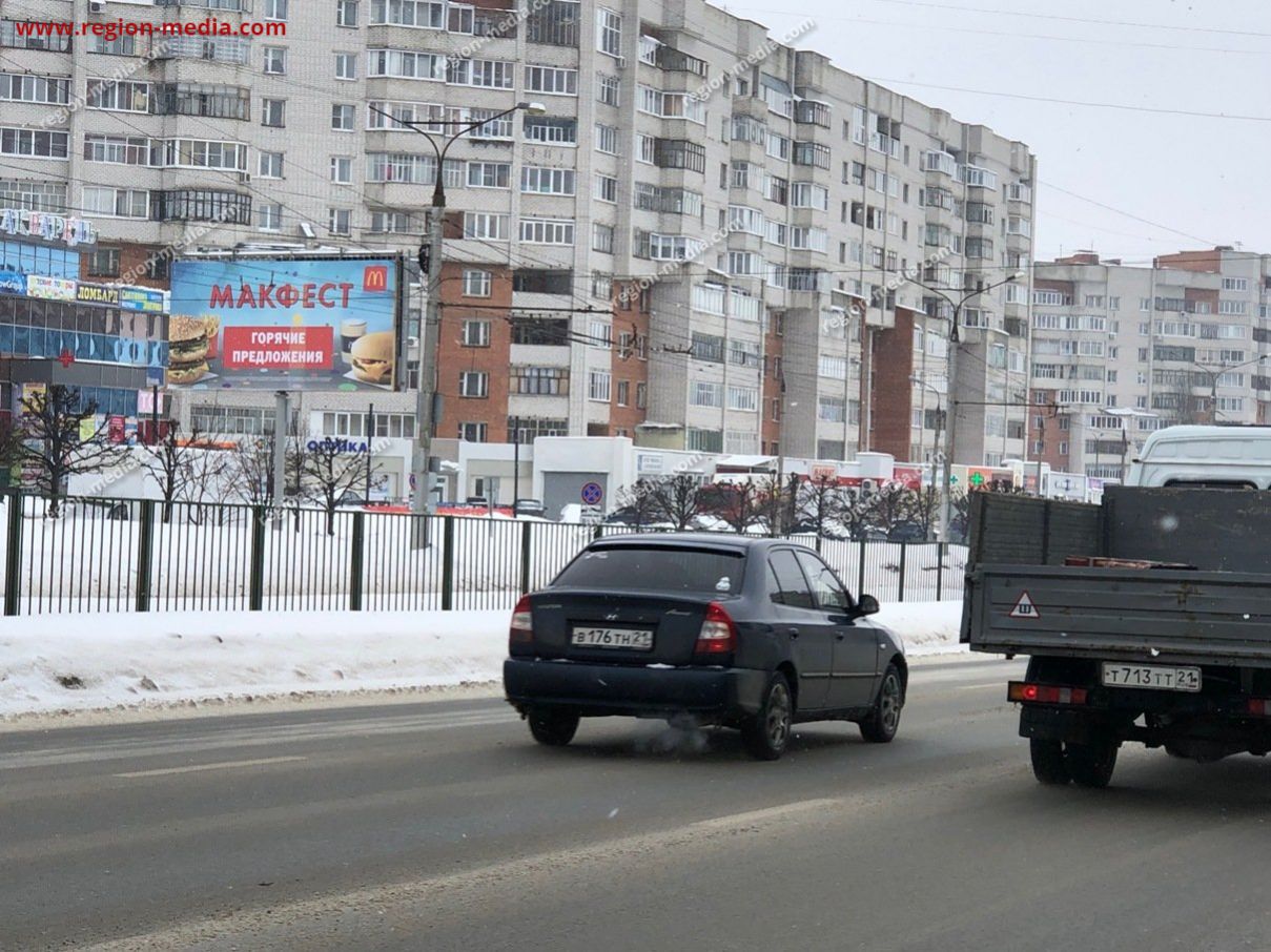 Щит 3х6 в г. Чебоксары | 58. пр. Трактростроителей (ТЦ Акварель)_Б | ООО  