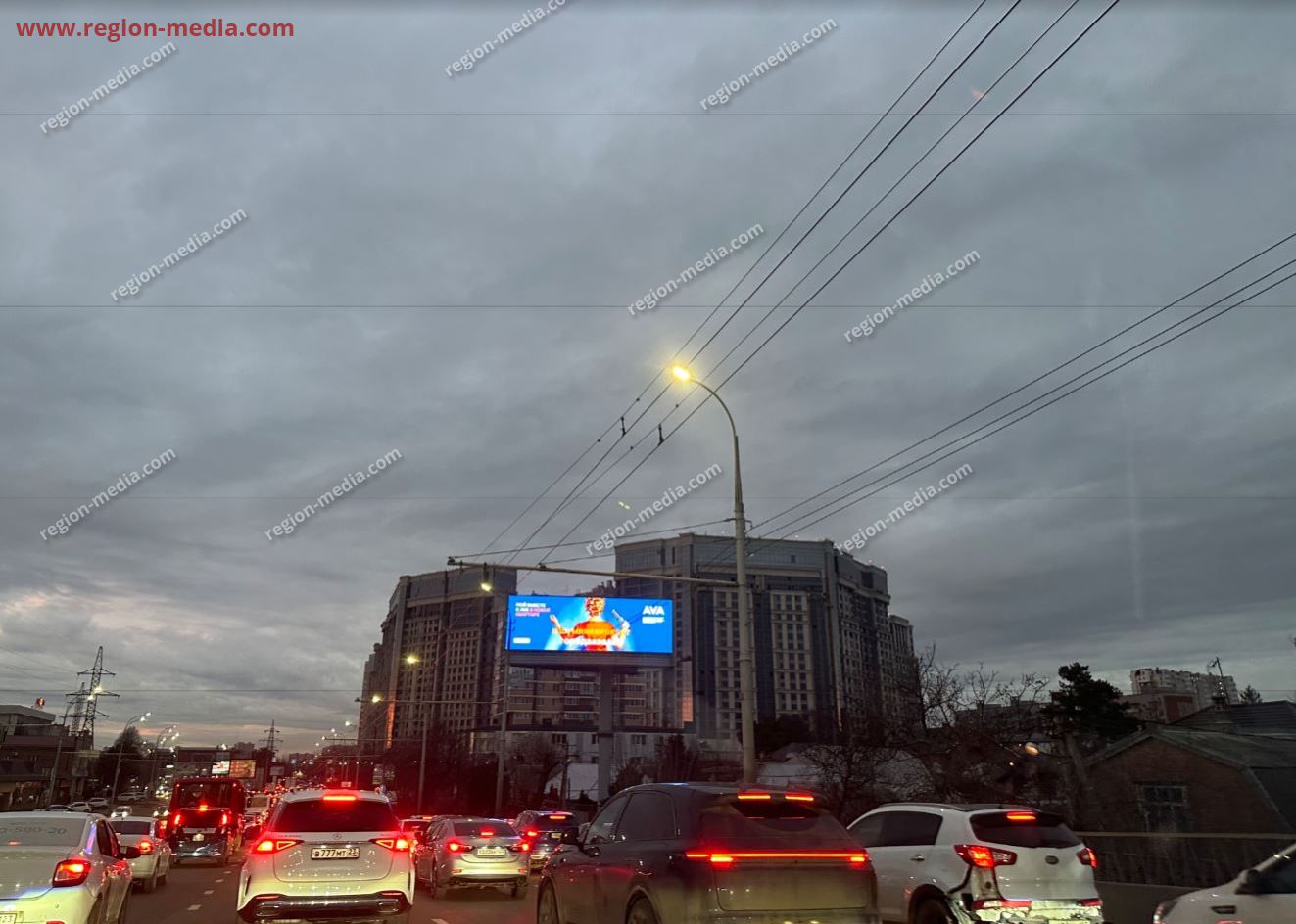 Размещение рекламы федерального девелопера «AVA» в городе Краснодар