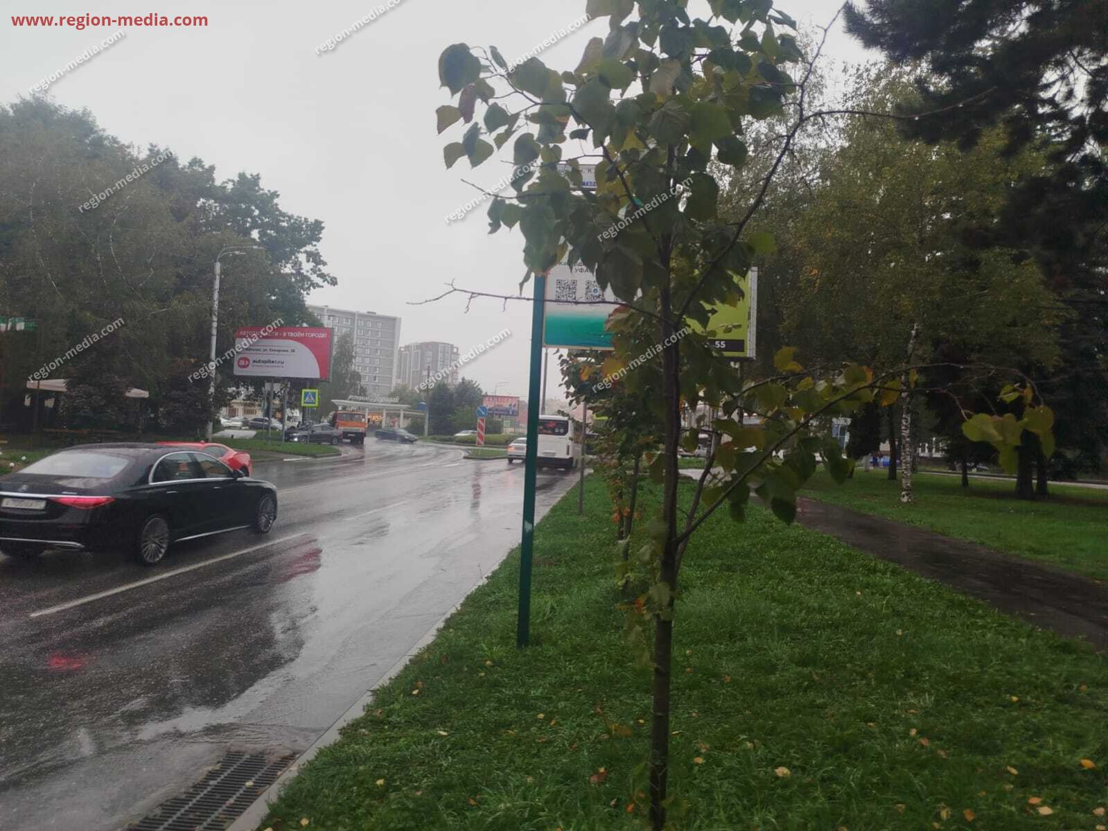 Размещение рекламы  компании "АВТОПИТЕР" на щитах 3х6  в Нальчике