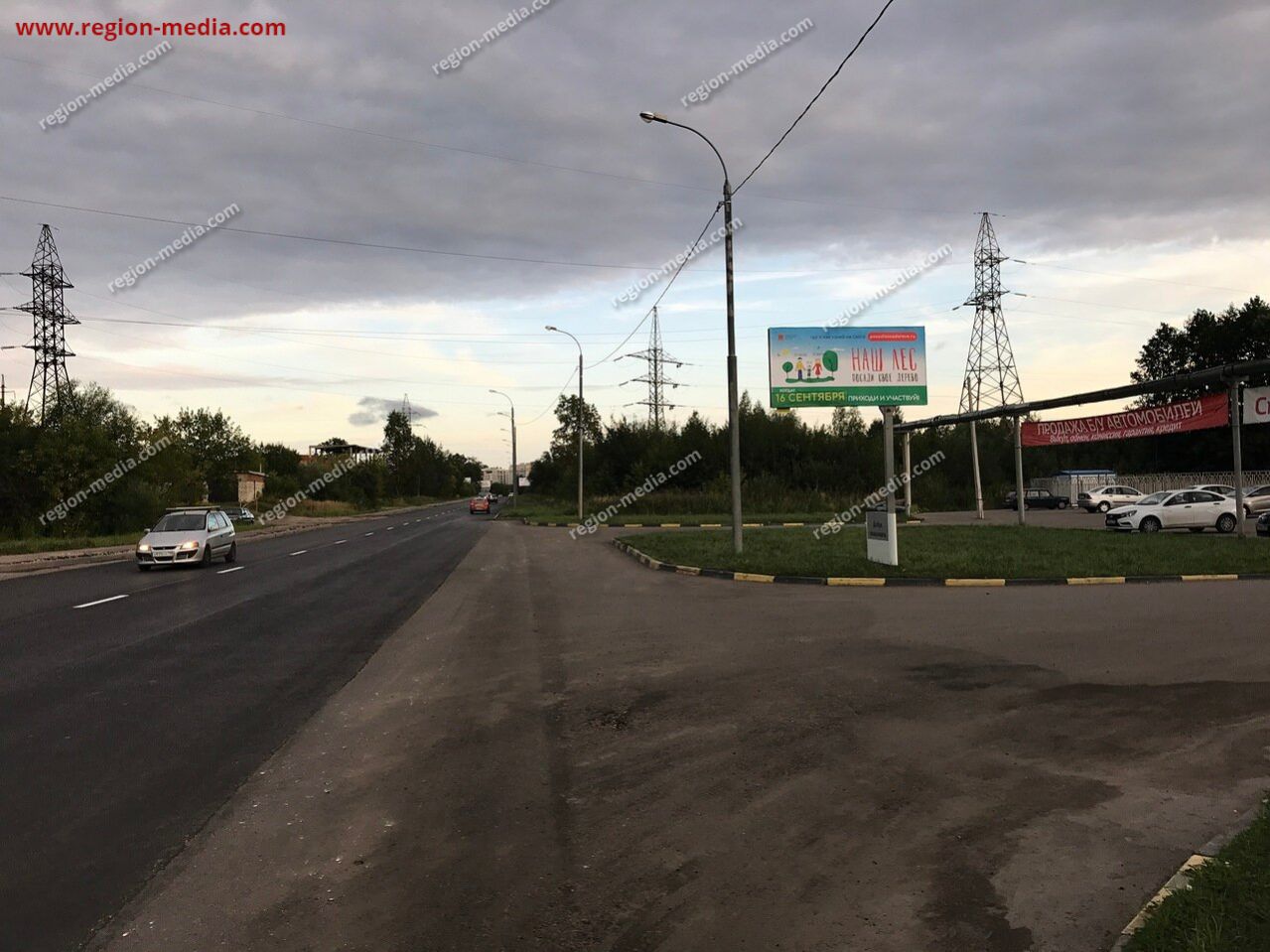 Щит 3х6 в г. Орехово-Зуево | Московская область, г. Орехово-Зуево,  ул.Северная, около АЗС «ТНК» слева из города А | ООО 