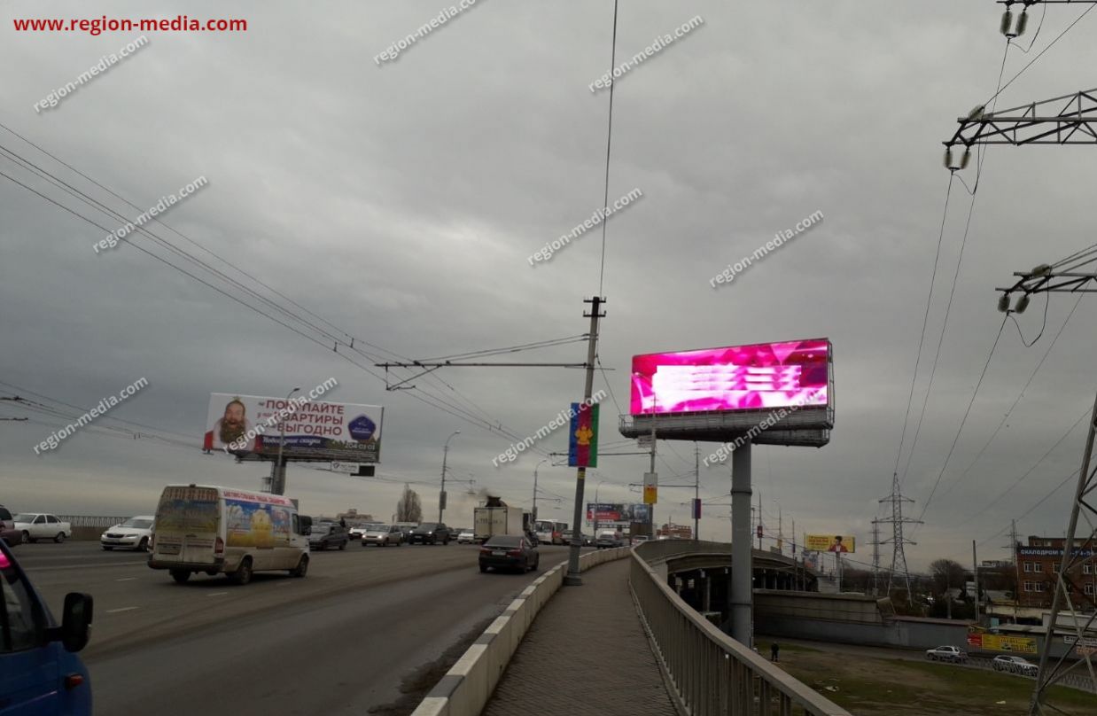 Видеоэкран в г. Краснодар | ул. Северная (напротив Филатова 79) направление  в ТРЦ СБС | ООО 