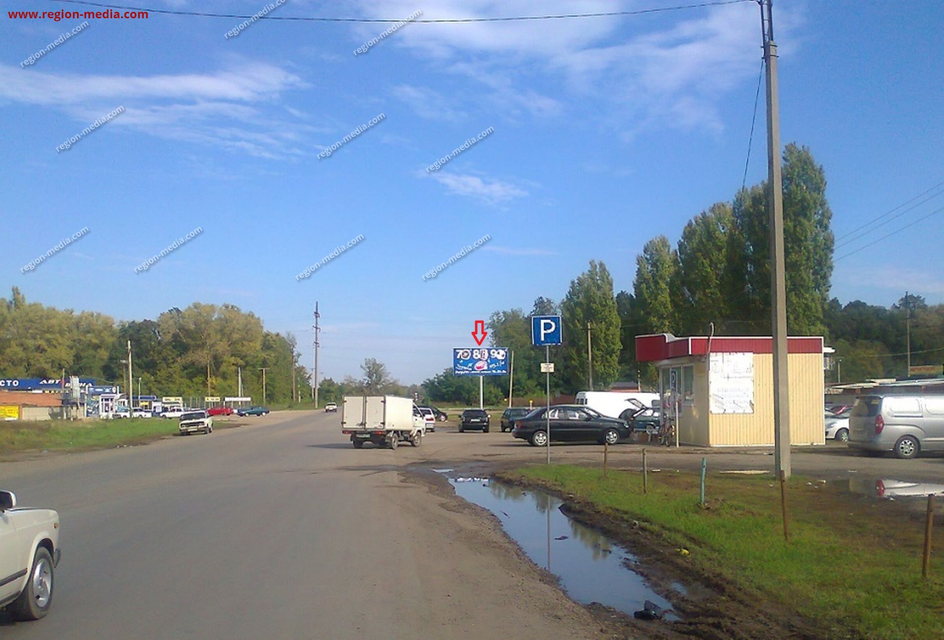 Щит 3х6 в г. Тихорецк | ул.Меньшикова, военный городок (3,05м х 6,1 м) |  ООО 