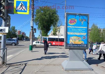 Размещение рекламы компании "Студия Звезд" на сити-формате в г. Пермь