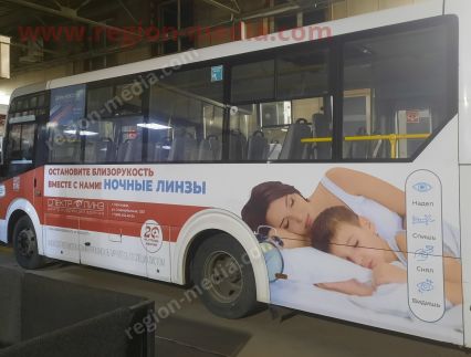 Реклама на транспорте компании ООО «Спектр Линз» в городе Краснодар