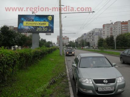 Размещение рекламы компании "Рен ТВ" на щитах 3х6 в г. Владимир
