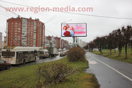 Размещение рекламы "Цветы Торг"  на видеоэкране в г. Чебоксары