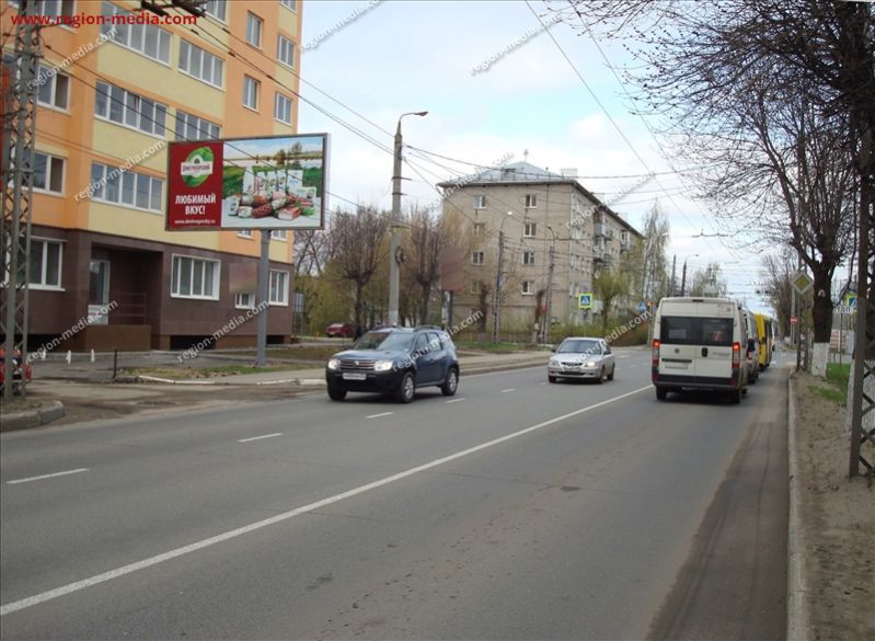 Щит 3х6 Лежневская ул., 44, 350м до ТРК Тополь (Окей, Эльдорадо ...