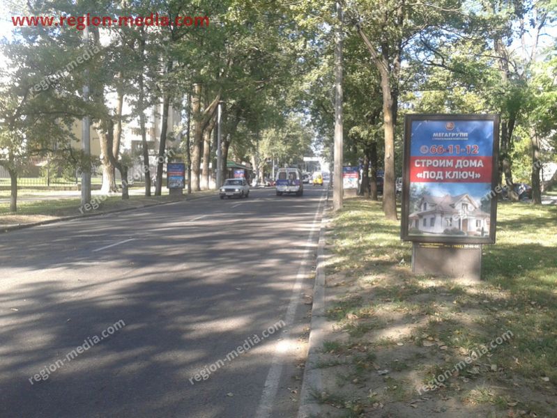 Размещение рекламы "МЕГАГРУПП" на сити-формате в городе Ставрополь