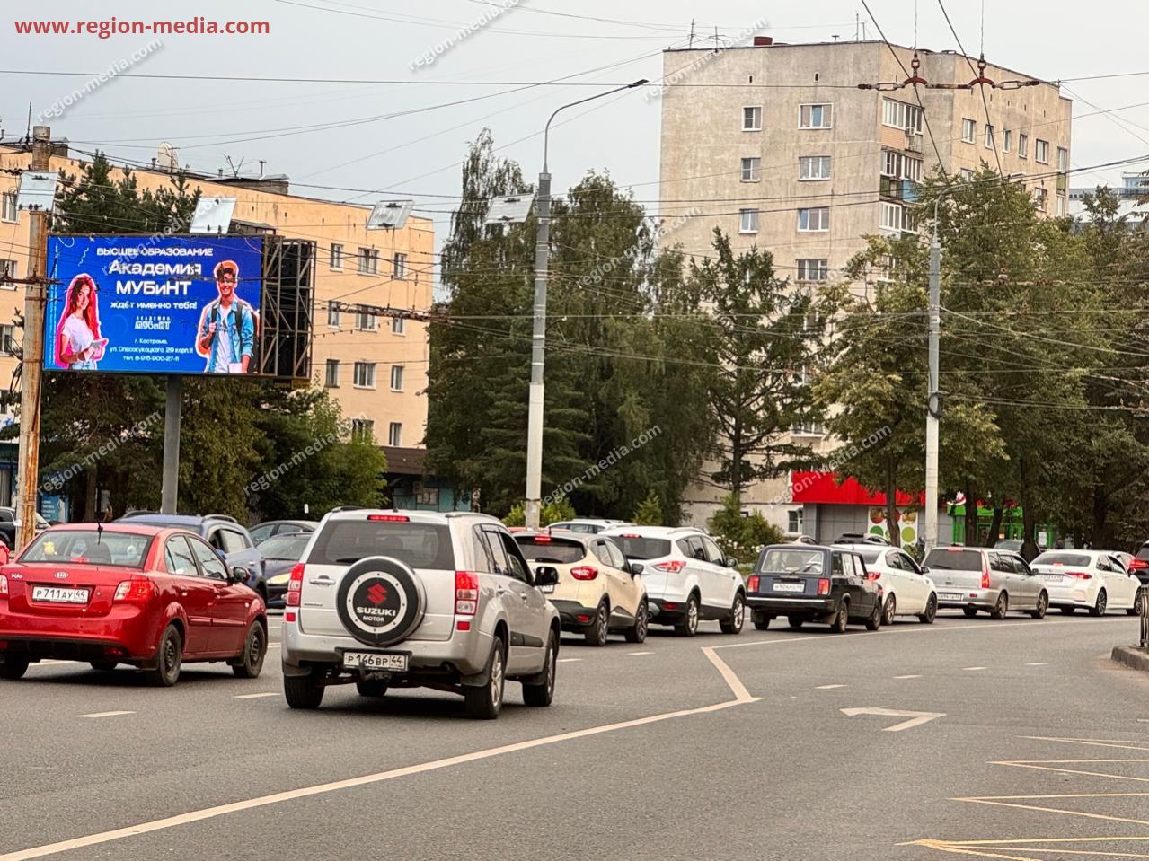 Размещение рекламы Академия МУБиНТ  на видеоэкране в г. Кострома