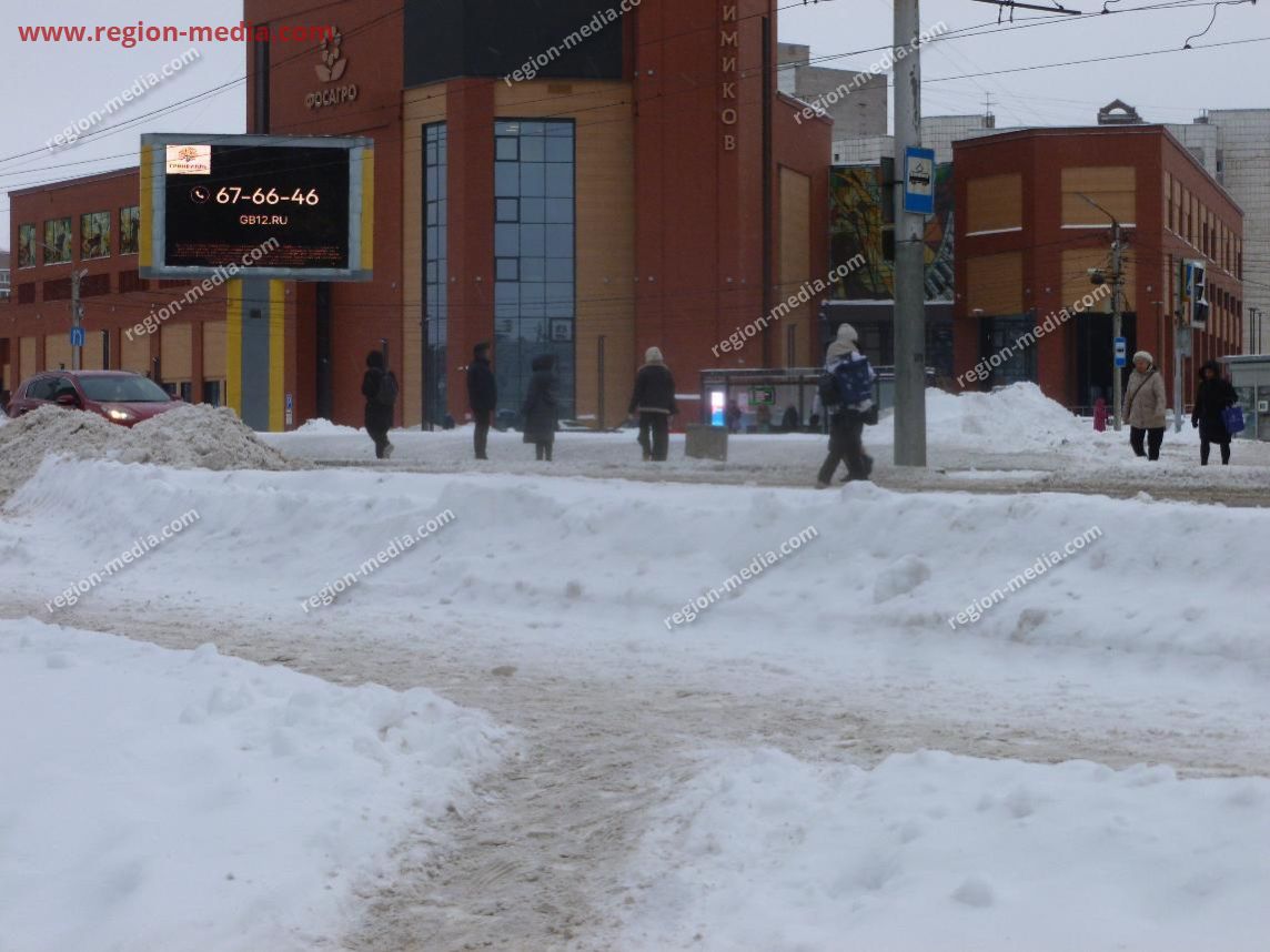 Размещение рекламы на видеоэкране компании ООО «Железобетон-12» в городе Череповец
