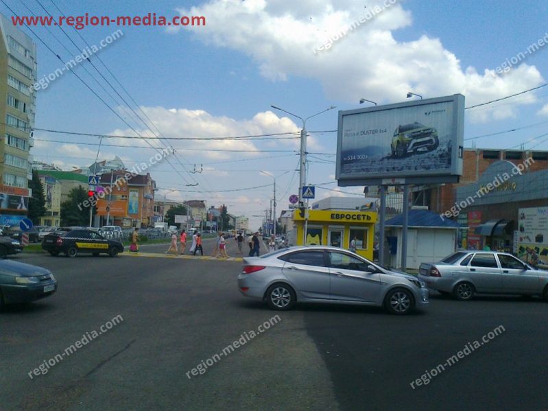 Размещение рекламы  компании "Рено" на щитах 3х6  в Ставрополе