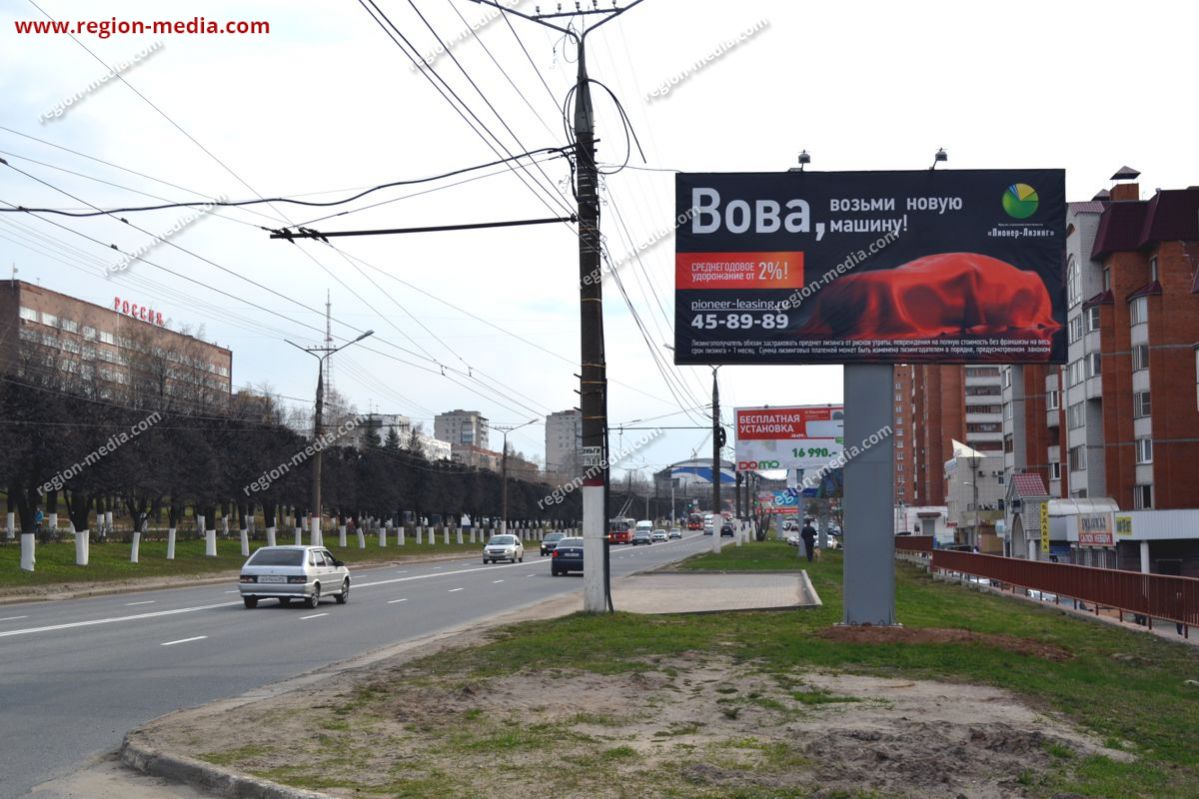 щит 3х6 в г. Чебоксары | ул. Гагарина Лумумбы в р-не д.34 (маг. Белый кит)  А | ООО 