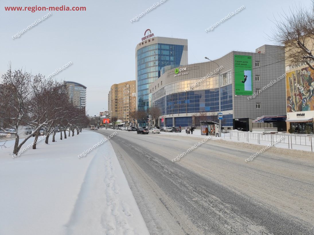 Размещение рекламы компании "Гранд Квартал" на брандмауэрах в г. Тюмень 