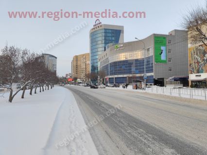 Размещение рекламы компании "Гранд Квартал" на брандмауэрах в г. Тюмень 