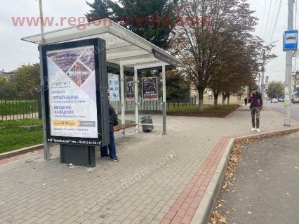 Размещение рекламы компании «Темпласт» на остановках в городе Орел