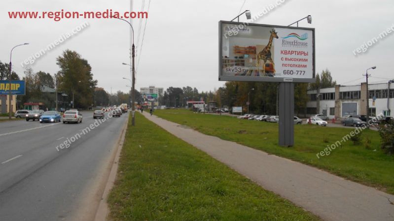 Размещение рекламы строителньой компании "Scandinavia" на щитах 3х6 в городе Владимир