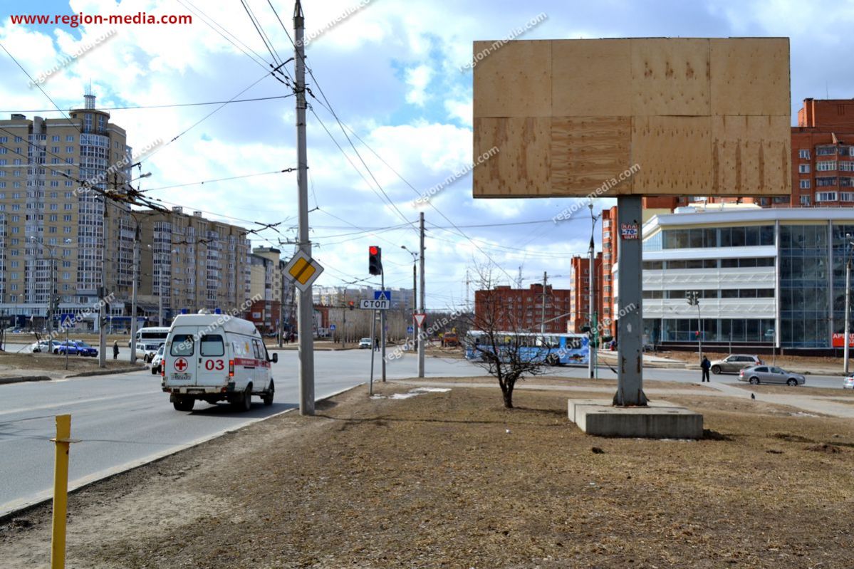 щит 3х6 в г. Чебоксары | Пересечение ул. Мичмана Павлова и ул.  Университетской, д. 33 (около ТЦ Питер) А | ООО 