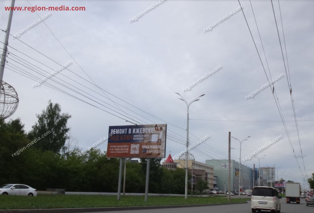 Размещение рекламы компании «ООО Строй Технологии» на щитах 3х6 в городе Ижевск